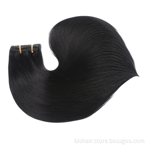Wholesale 100% Real Remy Seamless Clip-In Hair Extensions, Cuticle Aligned Human Hair Clip In Hair Extension